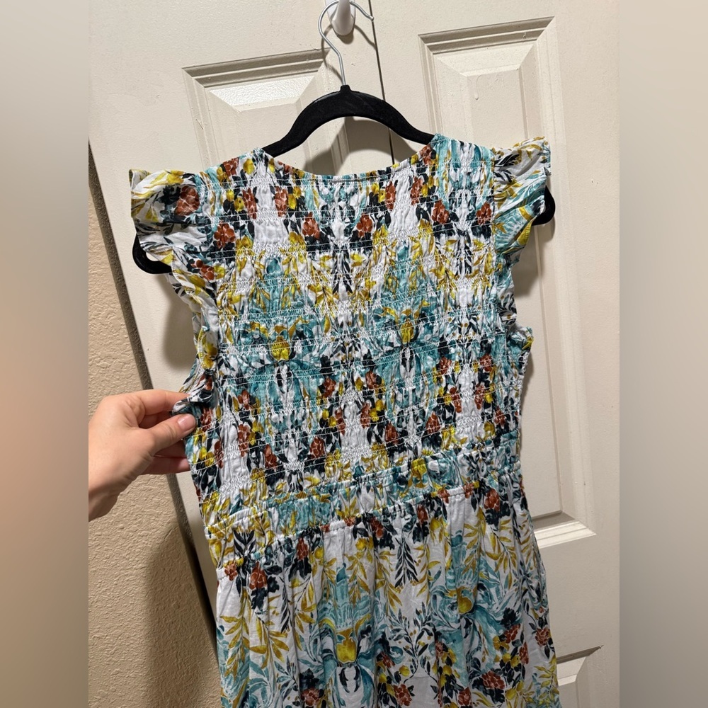 Anthropologie The Peregrine Midi Dress Smocked , size Small - Picture 11 of 13